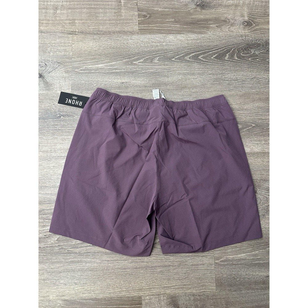 Rhône 7.5" R&R Swim Trunks Shorts 4 Way Stretch Size XL Shadow Plum - Picture 5 of 9
